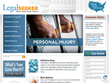 Tablet Screenshot of legalseeker.com